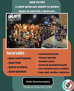 Skate factory provedor venta de patines y equipo de protección