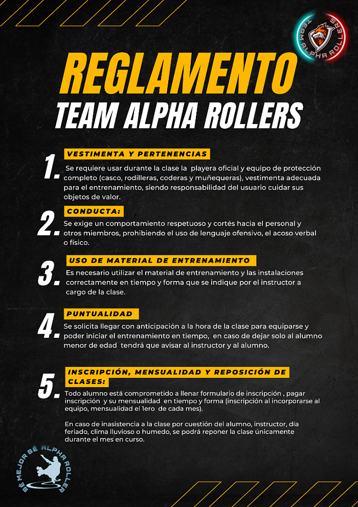 Reglamento Team Alpha Rollers