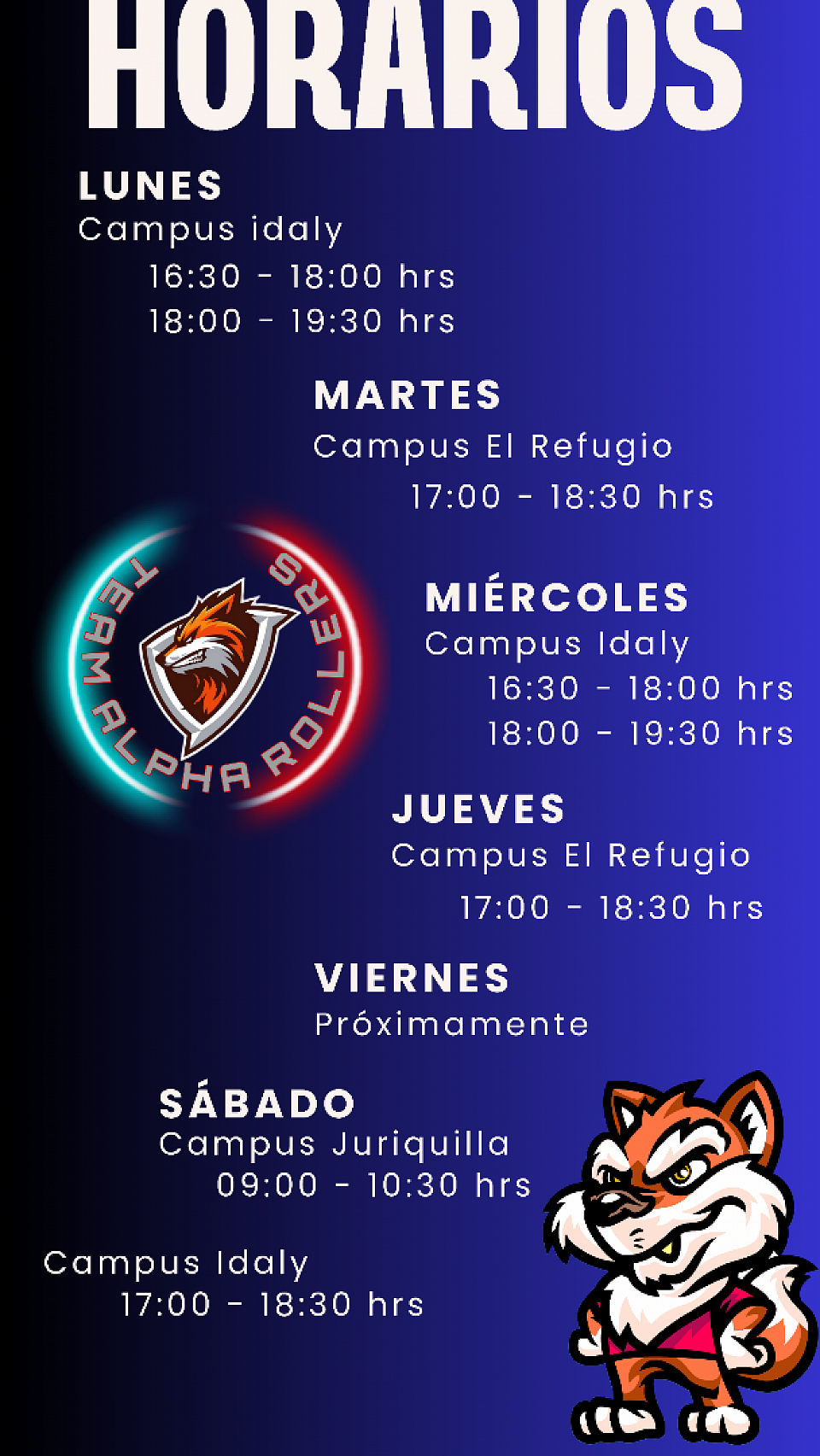 Horarios