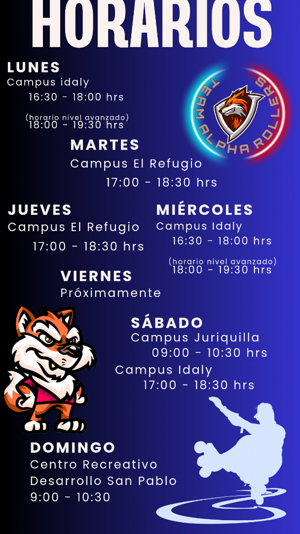 Horarios